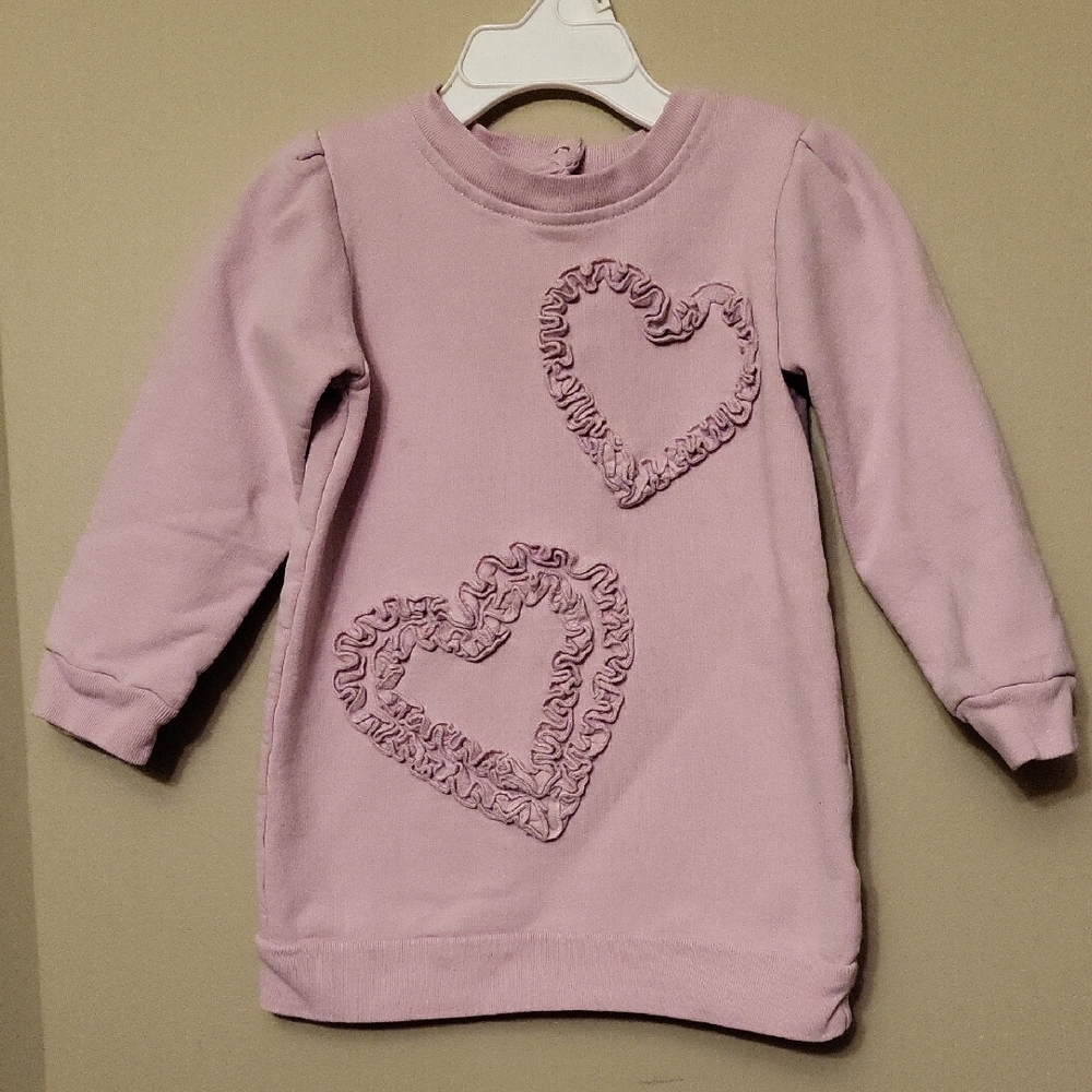 Koala Kids light pink heart ruffle dress